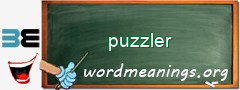 WordMeaning blackboard for puzzler